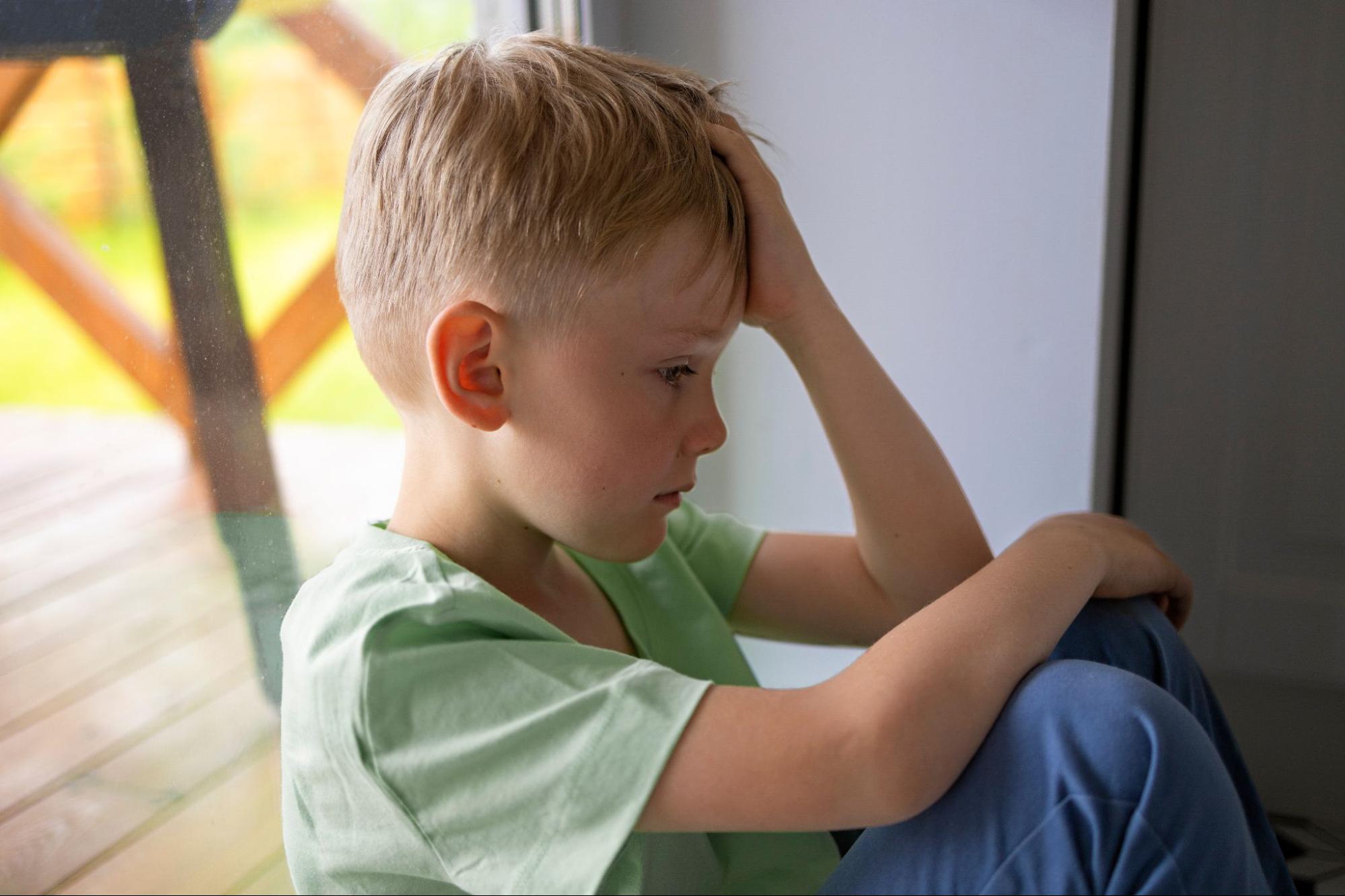 A sad kid